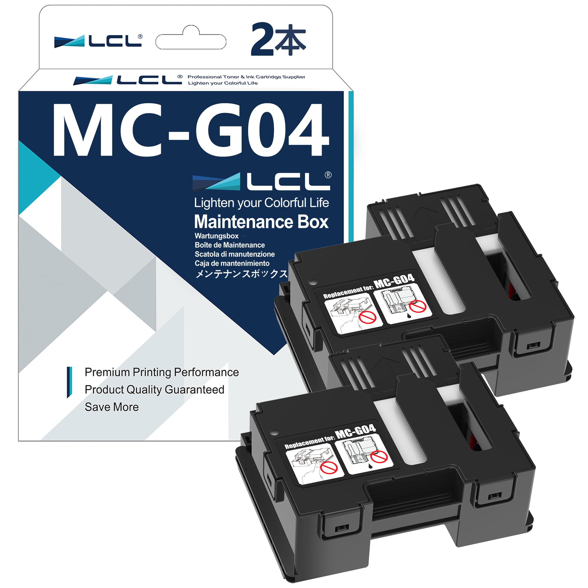 Amazon.co.jp: LCL Canon用 MC-G04 互換メンテナンスボックス (2パック